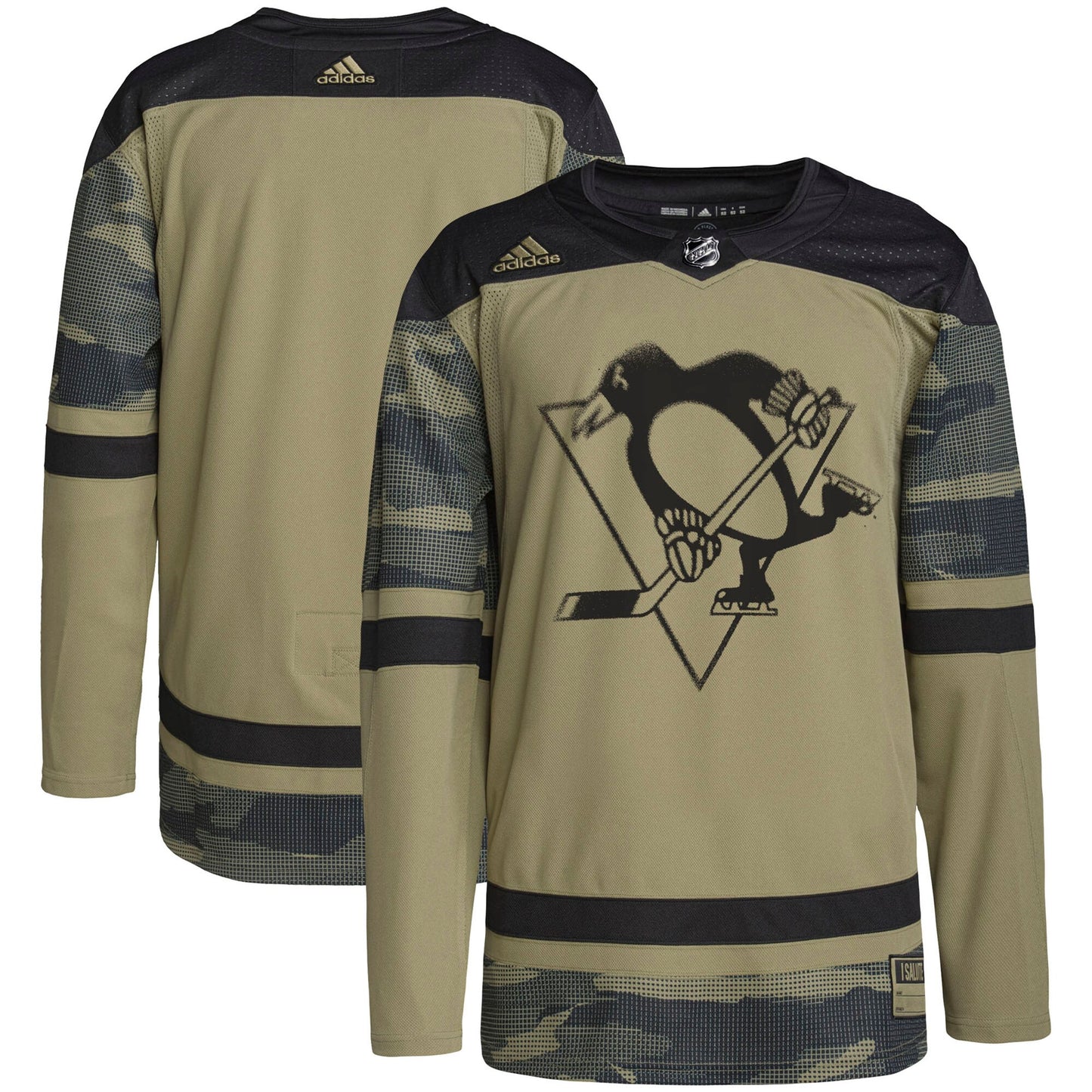 Pittsburgh Penguins adidas Military Appreciation Team Authentic Practice Jersey - Camo