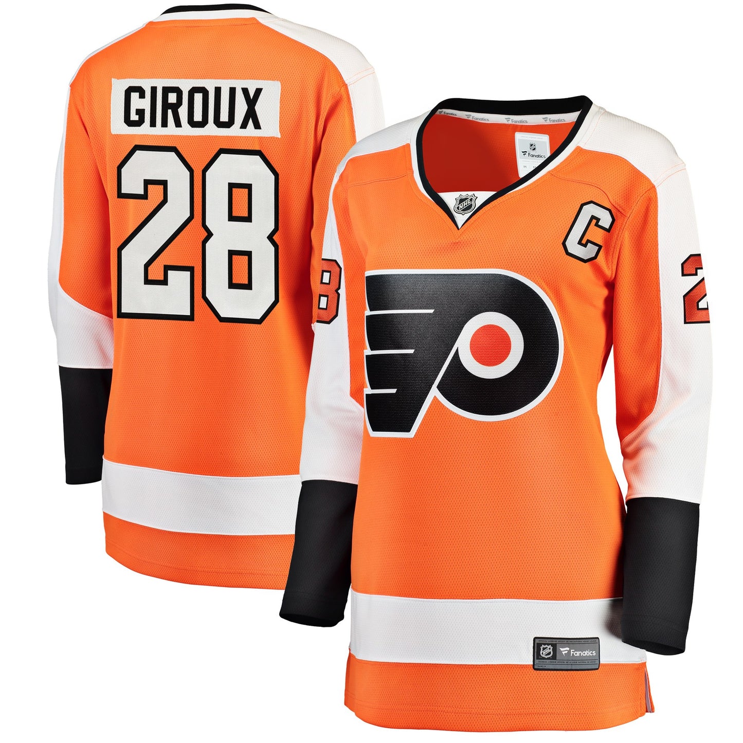 Claude Giroux Philadelphia Flyers Fanatics Branded Women's Home Breakaway Player Jersey - Orange