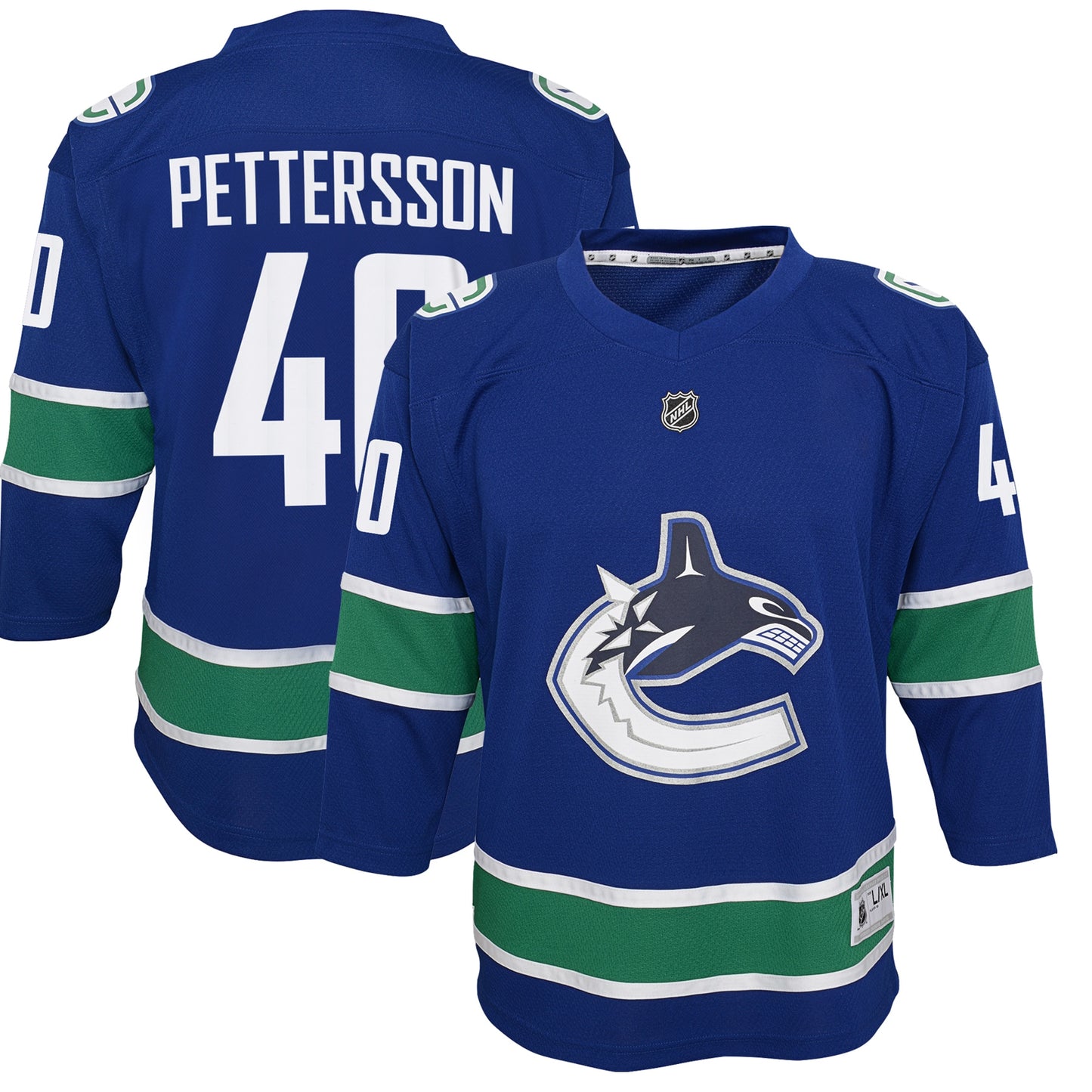 Elias Pettersson Vancouver Canucks Youth 2019/20 Home Replica Player Jersey - Royal