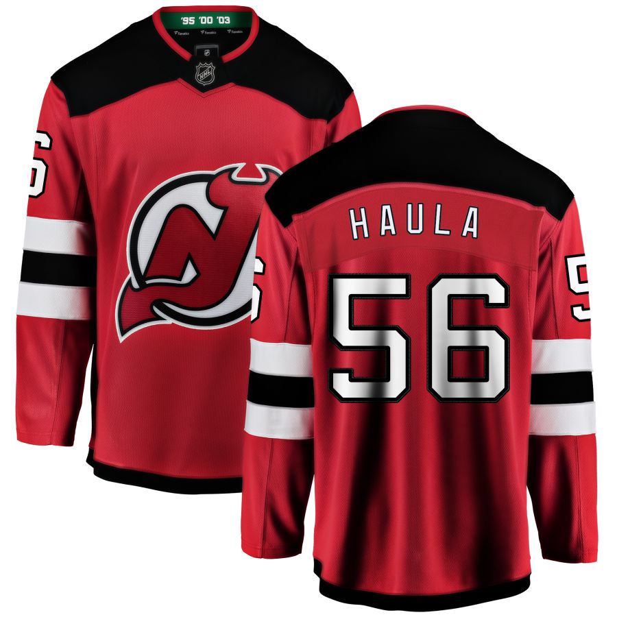 Erik Haula New Jersey Devils Fanatics Branded Home Breakaway Jersey - Red